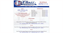 Desktop Screenshot of firstclassdetail.com
